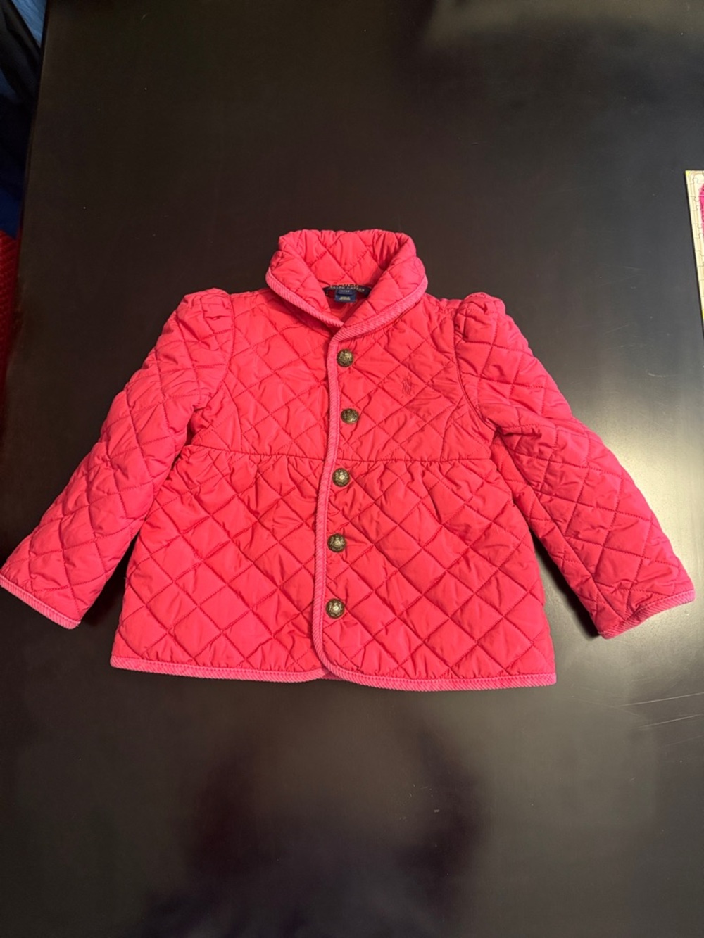 Polo Ralph Lauren Girls' Quilted Pink Puffer Jacket